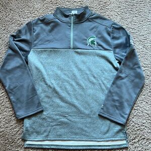 NEW Michigan State Spartan Quarter zip size medium